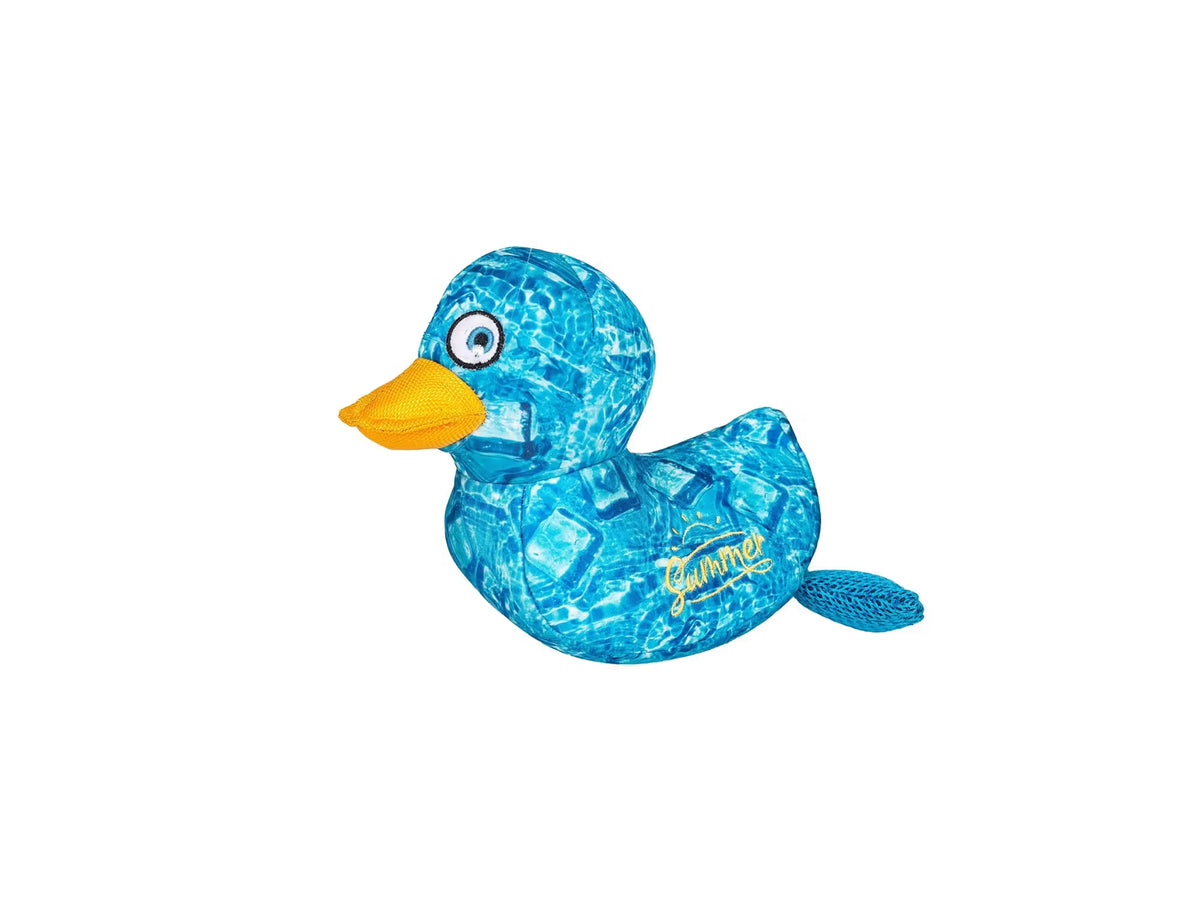 FREEDOG Blue Duck con Squeaker Floating 24 x 15.5 cm - Juguete flotante para perro