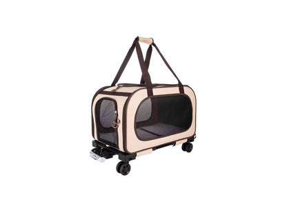 FREEDOG Transportin Trolley Travel 54 x 33 x 42 cm - Wheeled carrier for dogs and cats
