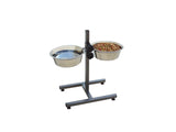 FREEDOG Soporte Doble Regulable con 2 Bowls de - Soporte y comedero doble regulable