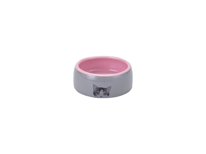 FREEDOG Bowl Tab. Cat Blan. Rosa 11.5 x 11.5 x 4.5 cm - Tigela para gato