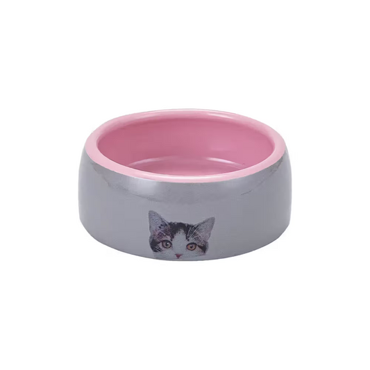 FREEDOG Bowl Tab. Cat Blan. Rosa 11.5 x 11.5 x 4.5 cm - Tigela para gato