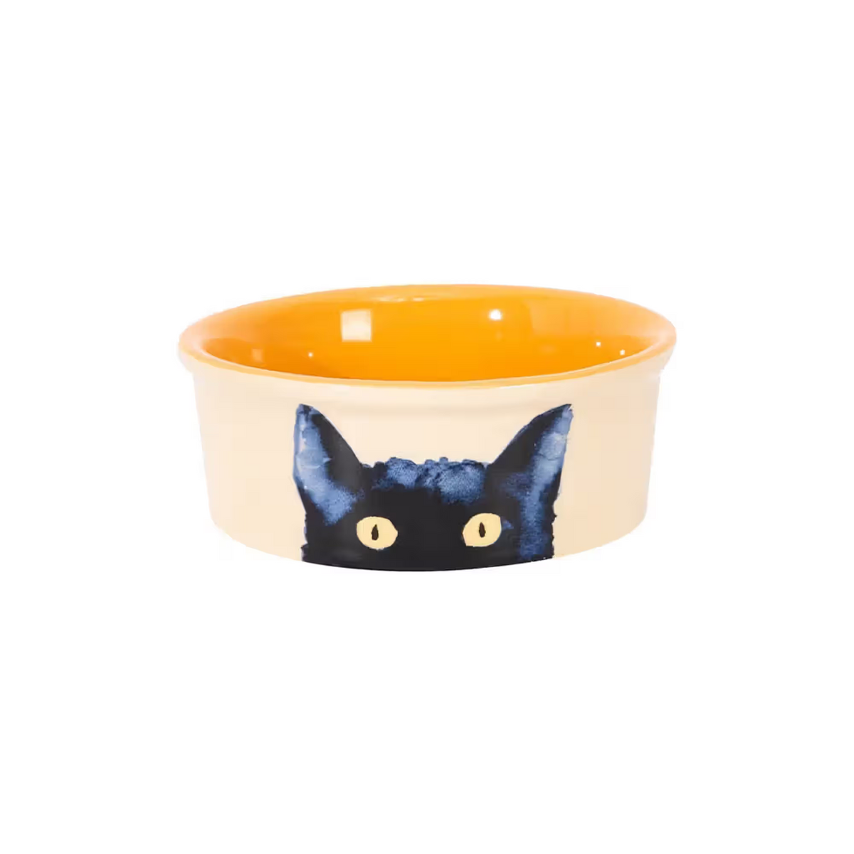 FREEDOG Bowl Black Cat Amarillo 10 x 10 x 4 cm - Tigela para gato