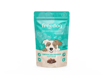 FREEDOG Semi-Moist Snack Chicken & Pumpkin