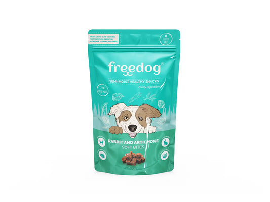 FREEDOG Snack Semi-Humedo Rabbit & Artichoke - Snack para cão