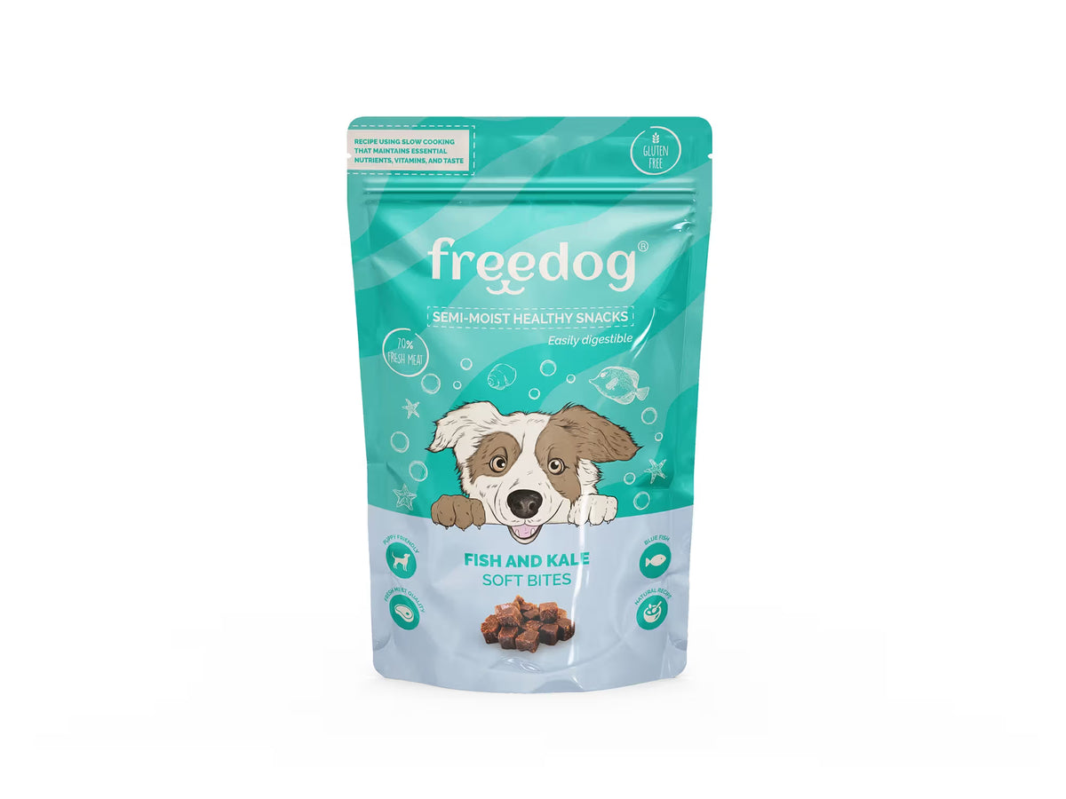 FREEDOG Snack Semi-Humedo Blue Fish & Kale - Dog snack