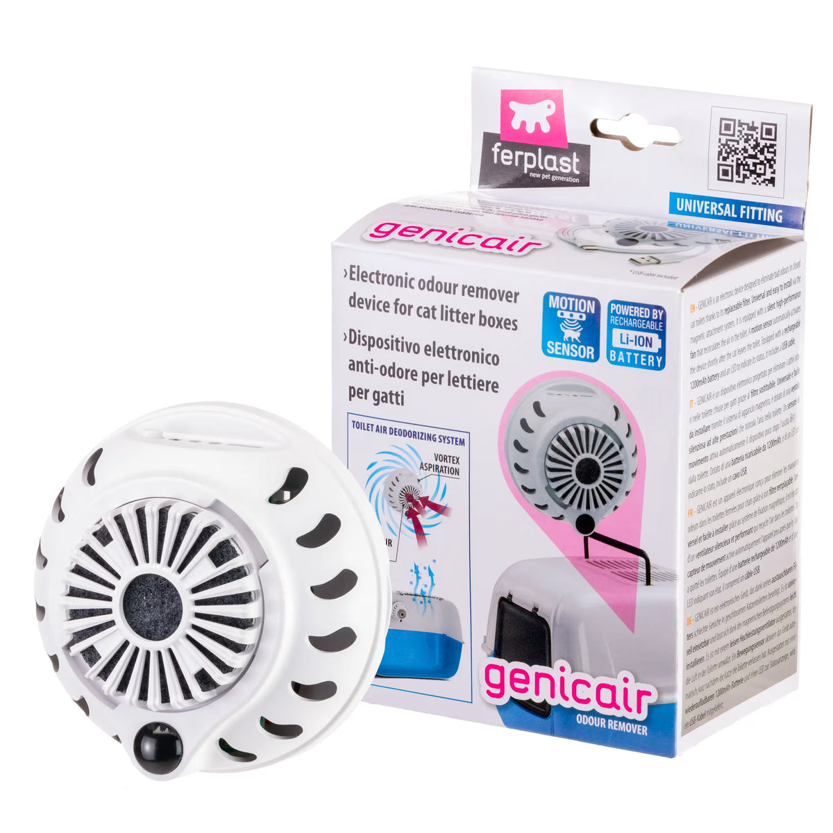 Ferplast Genicair Extractor Olores Arenero Gato - Odour extractor for cat litter tray