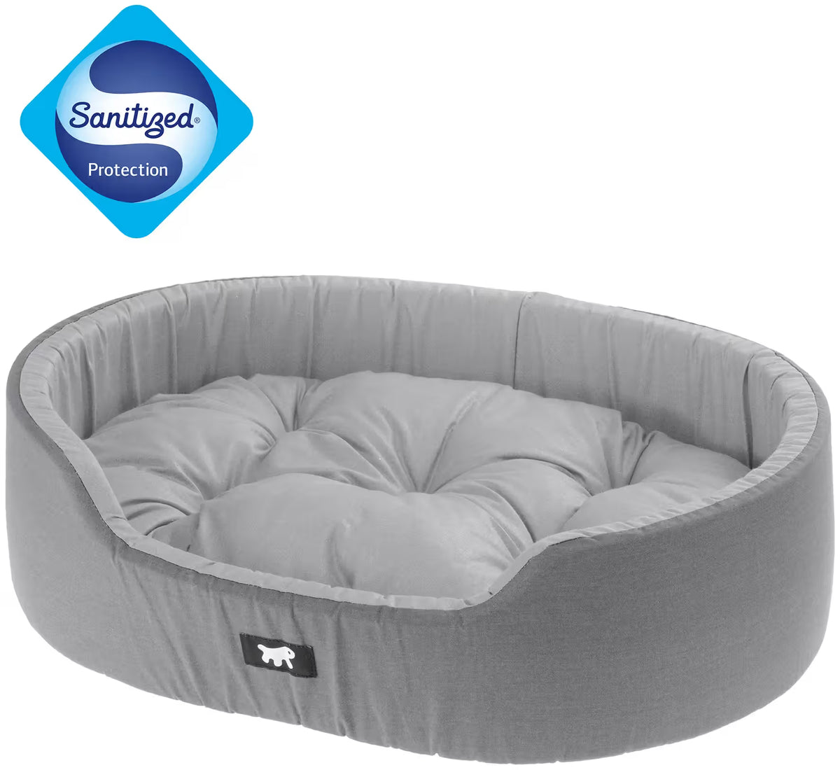 Ferplast Cama Dandy Gris 55 Sanitized 55 x 41 x 15 cm - Dog bed