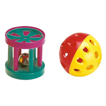 Ferplast PA 5202 Ball Cylinderx2 CS - Cat toy