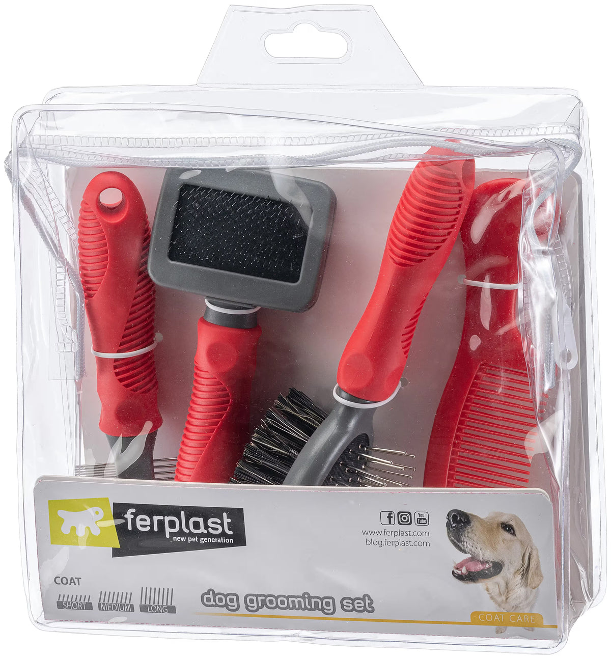 Ferplast Gro 5959 - Set de cepillos para perro