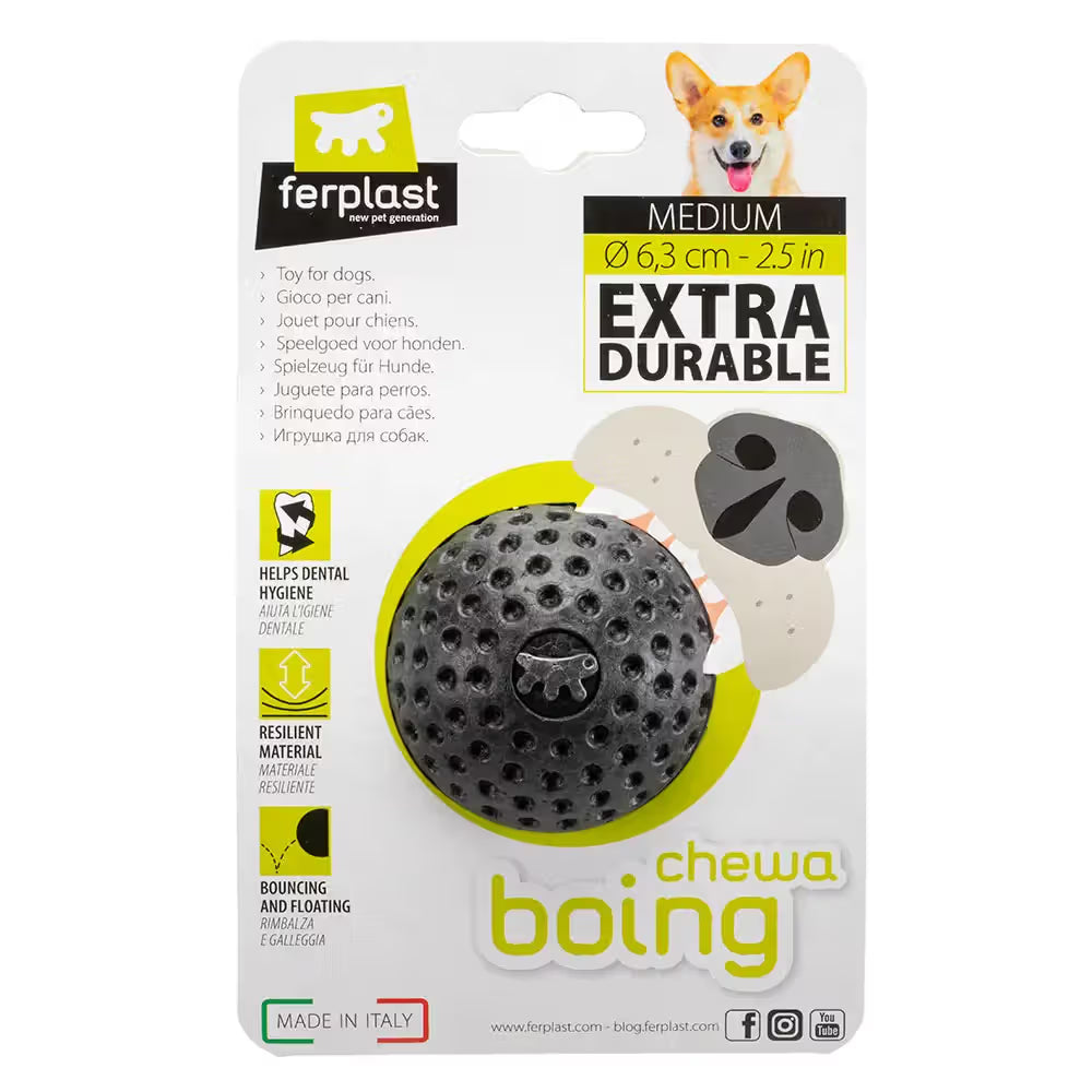 Ferplast Chewa Boing Ball - Juguete para perro para higiene dental