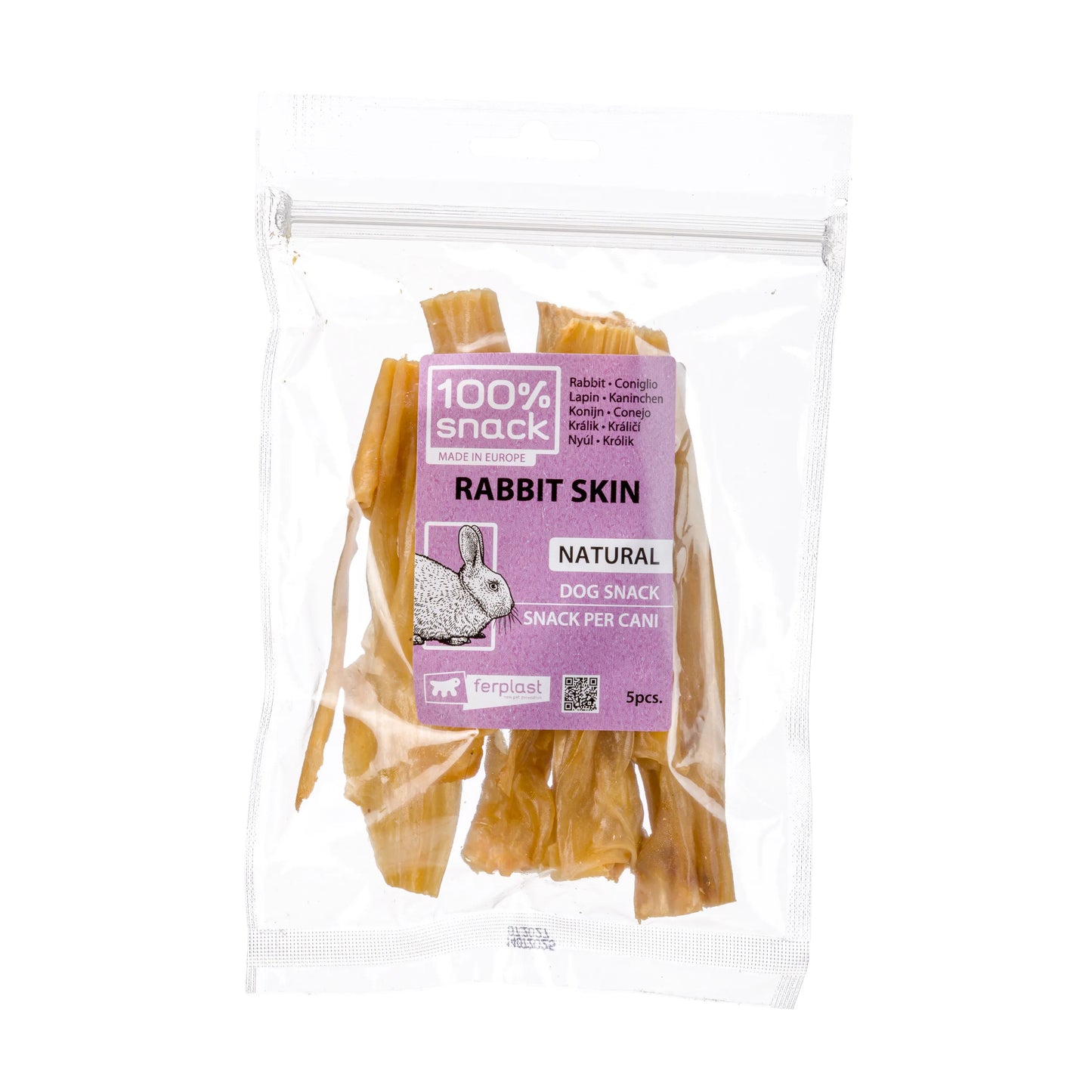 Ferplast Snack Piel de Conejo Perro Conejo - Snack para perro