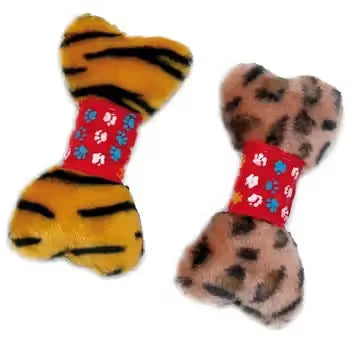 FREEDOG Hueso Peluche Tigre Sonido - Brinquedo para cão