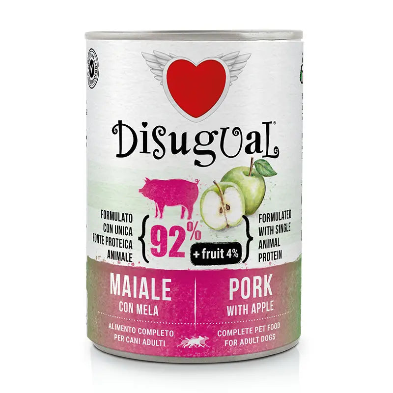 DISUGUAL FRUIT DOG CERDO MANZANA | 6 X 400GR