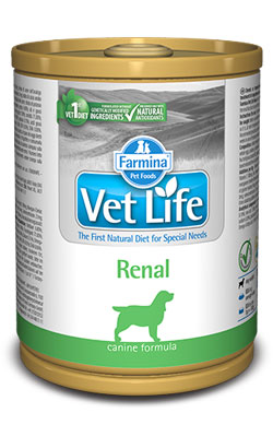 Ração Veterinária húmida para Cão Farmina Vet Life Canine Renal | Wet (Lata) | 300 g