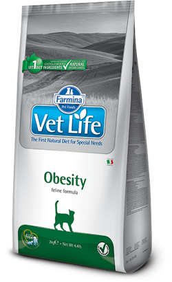 Ração Veterinária para Gatos Farmina Vet Life Feline Obesity | 5 kg