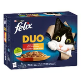 Felix Fantastic Duo Adult Cat Beef, Chicken, Lamb and Turkey - Wet cat food
