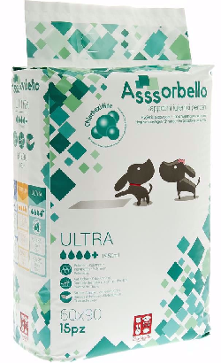 Ferribiella Tapetes Higiénicos Antibacteriano com Clorexidina para cão | 20 pcs 60x90 cm