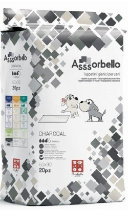 Ferribiella Tapetes Higiénicos de Carvão Ativo para cão | 50 pcs 60x60