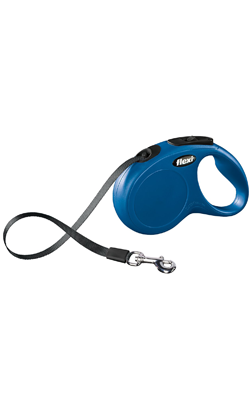 Trela para cão Flexi New Classic Tape - Blue | Large