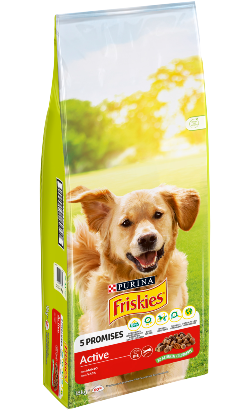 Ração para Cão Friskies Cão Active Adulto | Carnes, Cereais e Verduras | 4 kg