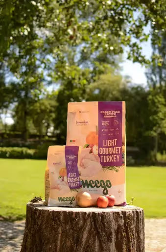 OFERTA 2kg: Weego Dog Grain Free Food Grain Free Adult Light Gourmet Turkey 10 KG + Embalagem 2kg Grátis