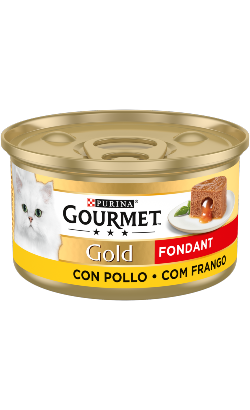 Ração húmida para Gatos Gourmet Gold Fondant Frango | Wet (Lata) | 24 x 85 g