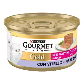 Gourmet Gold Mousse Gato Gatinho Vitela - Ração húmida para gato em crescimento