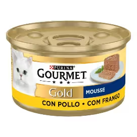 Alimento húmedo para gatos Gourmet Gold sabor a mousse de pollo Húmedo (lata)