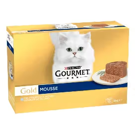 Gourmet Gold Mousse Gato Adulto Peixe do Oceano - Ração húmida para gato