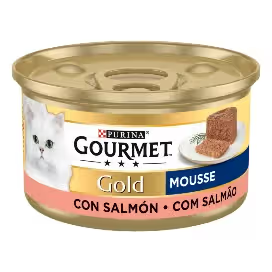 Gourmet Gold Mousse Gato Adulto Salmão - Ração húmida para gato