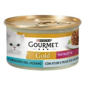 Gourmet Gold Tartelette Duo Gato Adulto Atum e Peixe do Oceano - Ração húmida para gato