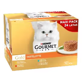 Gourmet Gold Tartelette Adult Cat Beef, Chicken, Tuna and Salmon - Wet cat food