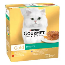 Gourmet Gold Tartelette Multipack Adult Cat Chicken, Beef, Turkey and Lamb - Wet cat food