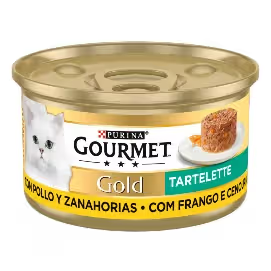 Gourmet Gold Tartelette Gato Adulto Frango e Cenouras - Ração húmida para gato