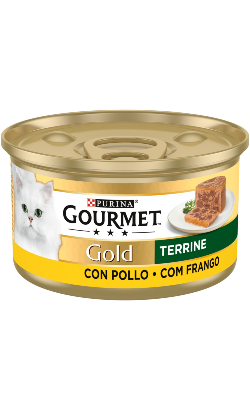 Ração húmida para Gatos Gourmet Gold Terrine de Frango | Wet (Lata) | 24 x 85 g
