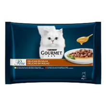 Gourmet Perle Delicias Salsa Gato Adulto Senior Carne - Comida húmeda para gato