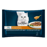 Gourmet Perle Delicias en Salsa Gato Adulto y Sénior Pescados - Comida húmeda para gato