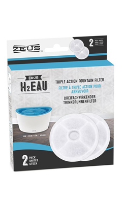 Bebedouro para cão Hagen Fonte Zeus H2EAU | Filtro | 1 Unidade