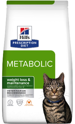 Ração Veterinária para Gatos Hills Prescription Diet Feline Metabolic with Chicken | 12 kg