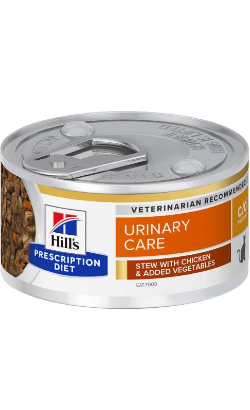 Ração Veterinária húmida Hills Prescription Diet Feline c/d Multicare Stew Chicken & Vegetables | Wet (Lata) | 12 x 82 g