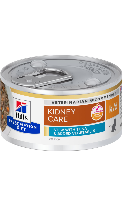 Hills Prescription Diet Feline k/d Stew Tuna & Vegetables | Wet (Lata)	 | 24 x 82 g