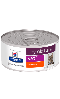 Ração Veterinária para Gatos Hills Prescription Diet Feline y/d | Wet (Lata) | 24 x 156 g