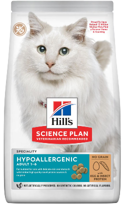 Hills Science Plan Cat Adult Hypoallergenic with Eggs & Insect | 7 kg