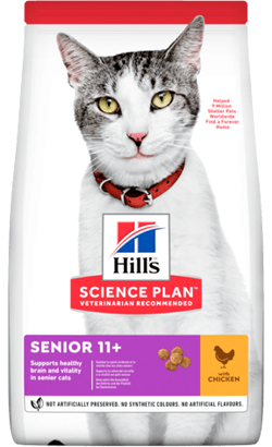 Ração para Gatos Hills Science Plan Senior 11+ Cat with Chicken | 1,5 kg