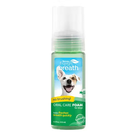 Tropiclean Fresh Breath - Espuma de higiene dentária para cão