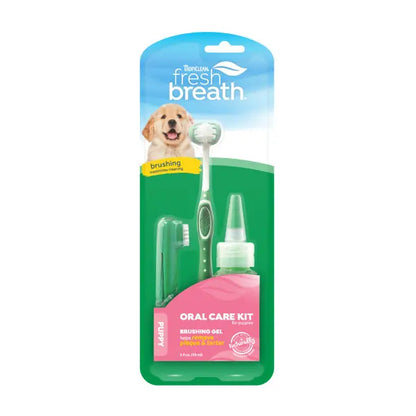 Tropiclean Fresh Breath Kit - Kit de higiene dental para cachorros