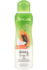 Tropiclean CHAMPU Y ACONDICIONADOR 2EN1 PAPAYA COCO - Champú y acondicionador para perro