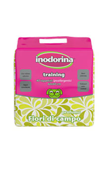 Inodorina Training Tapetes Higiénicos Flores do Campo para cão | 60 cm x 90 cm - 10 Tapetes