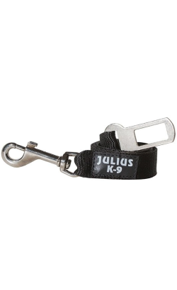Julius-K9 Adaptador Cinto Segurança | Preto para cão | - 10 kg