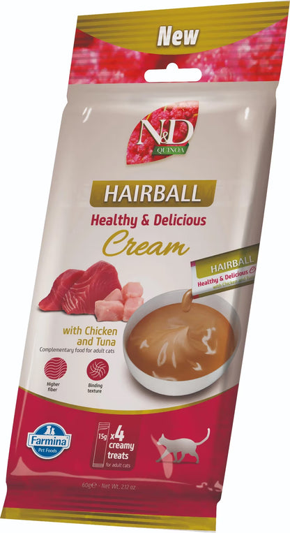 Farmina N&D Quinoa Hairball Cat Chicken and Tuna - Wet cat food for hairball control